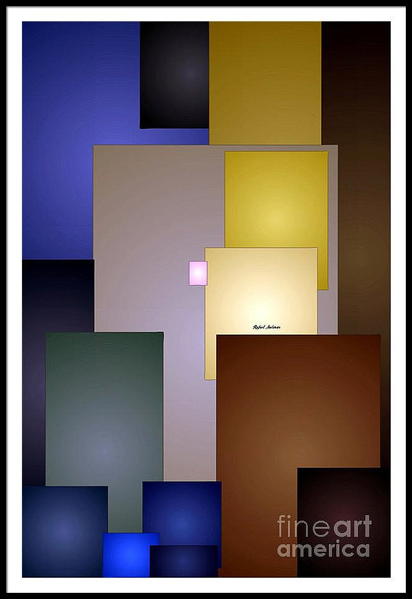 Framed Print - Geometric Squares