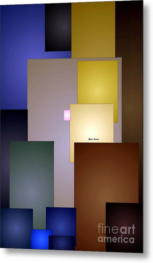 Metal Print - Geometric Squares