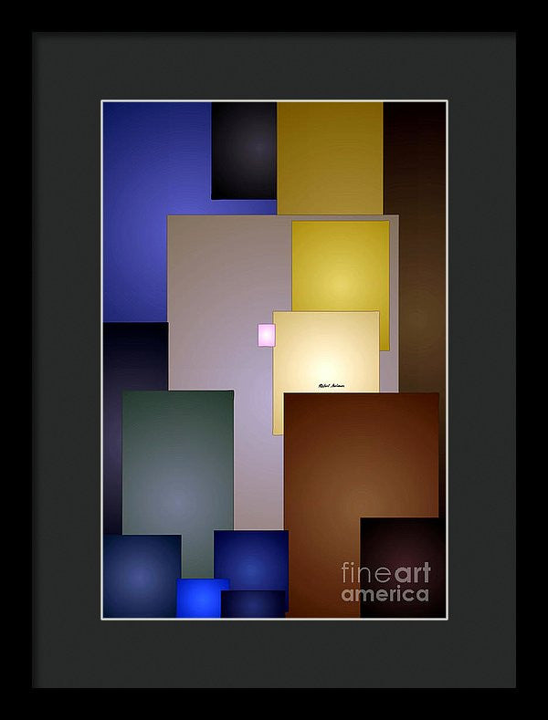 Framed Print - Geometric Squares