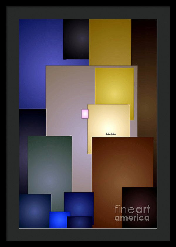 Framed Print - Geometric Squares