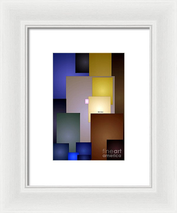 Framed Print - Geometric Squares