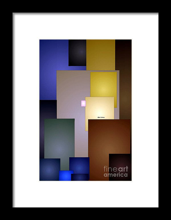 Framed Print - Geometric Squares