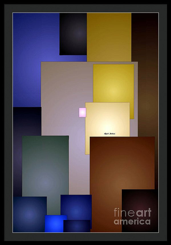 Framed Print - Geometric Squares