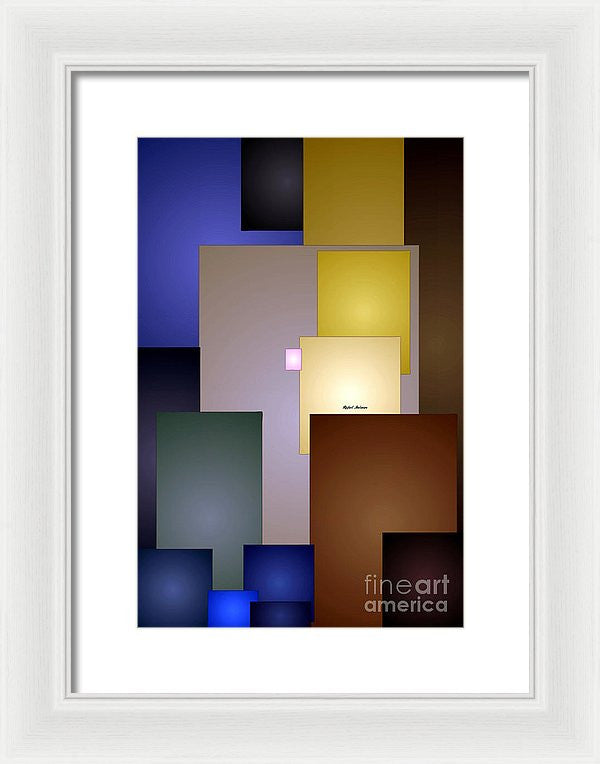 Framed Print - Geometric Squares