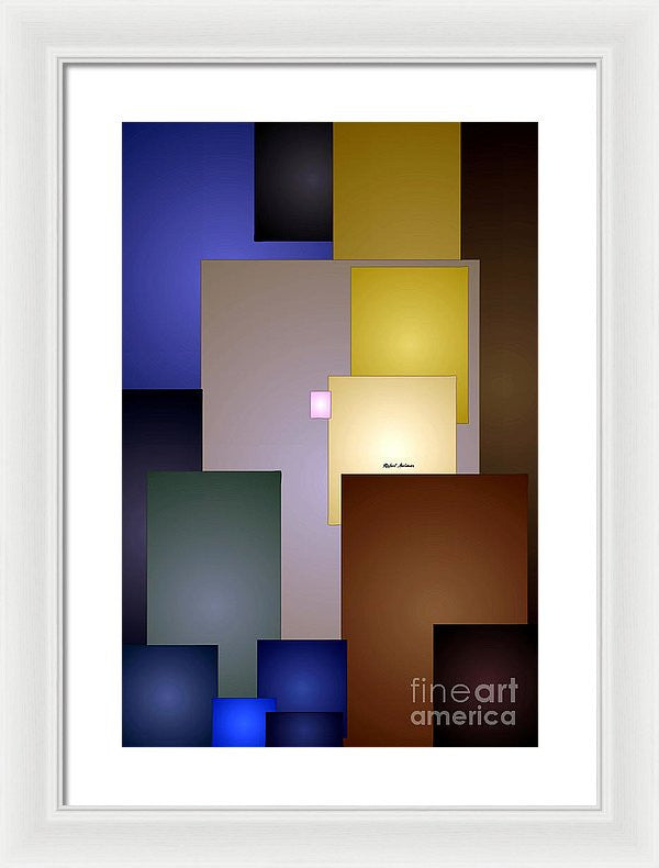 Framed Print - Geometric Squares