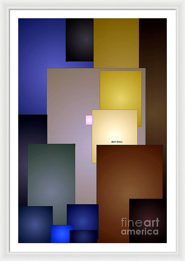 Framed Print - Geometric Squares