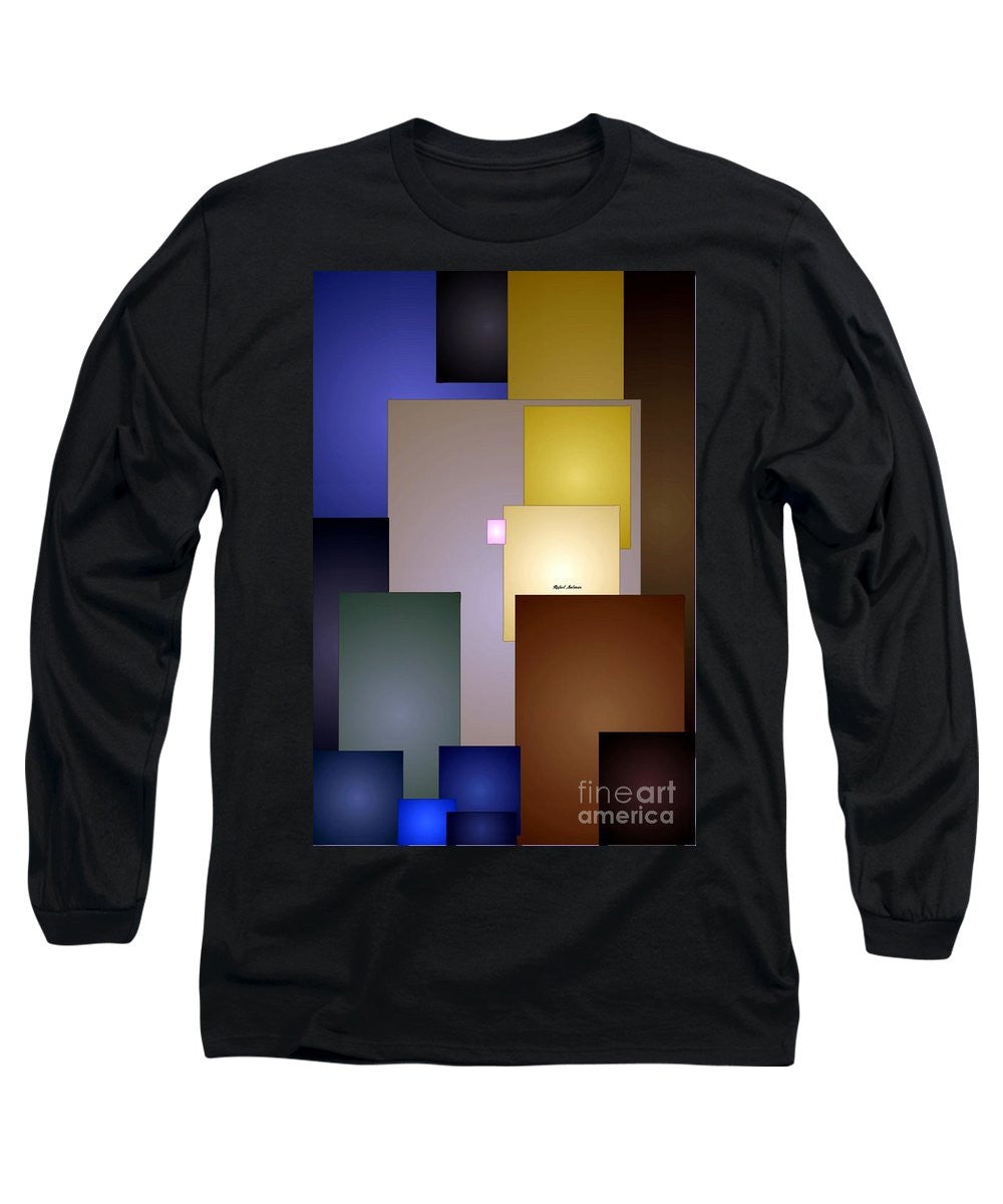 Long Sleeve T-Shirt - Geometric Squares