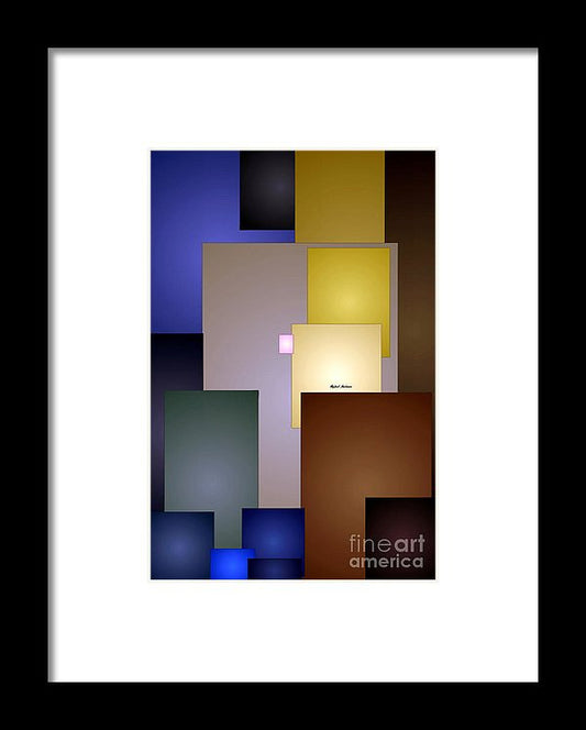 Framed Print - Geometric Squares