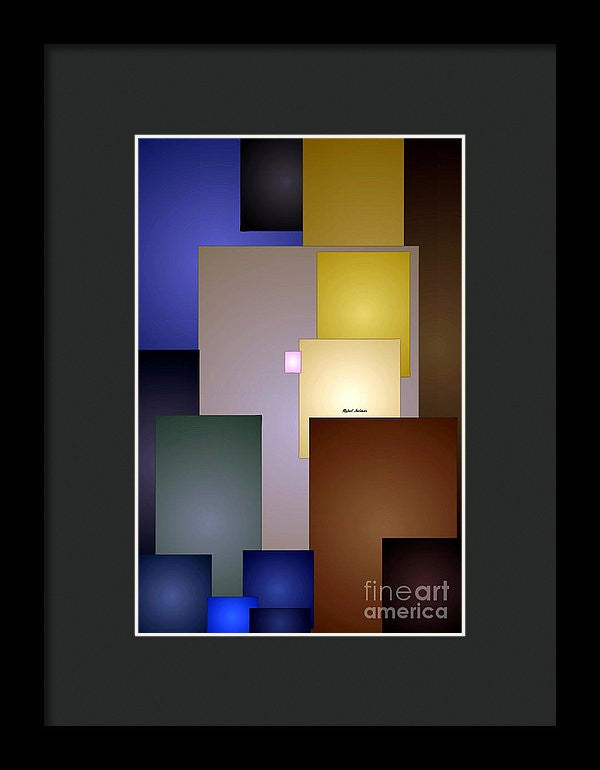 Framed Print - Geometric Squares