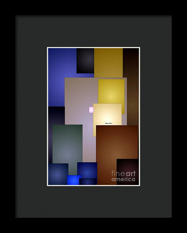 Framed Print - Geometric Squares