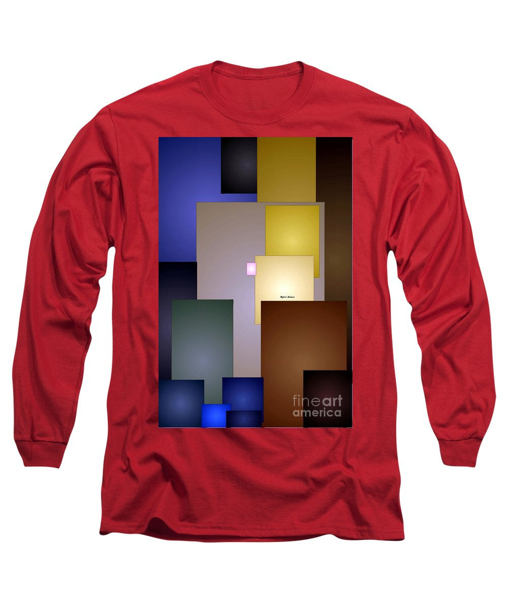 Long Sleeve T-Shirt - Geometric Squares