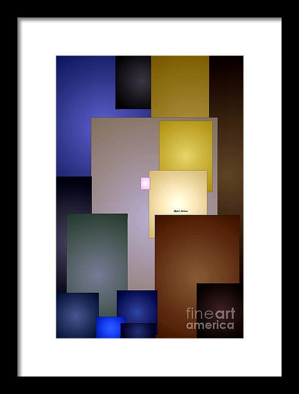 Framed Print - Geometric Squares