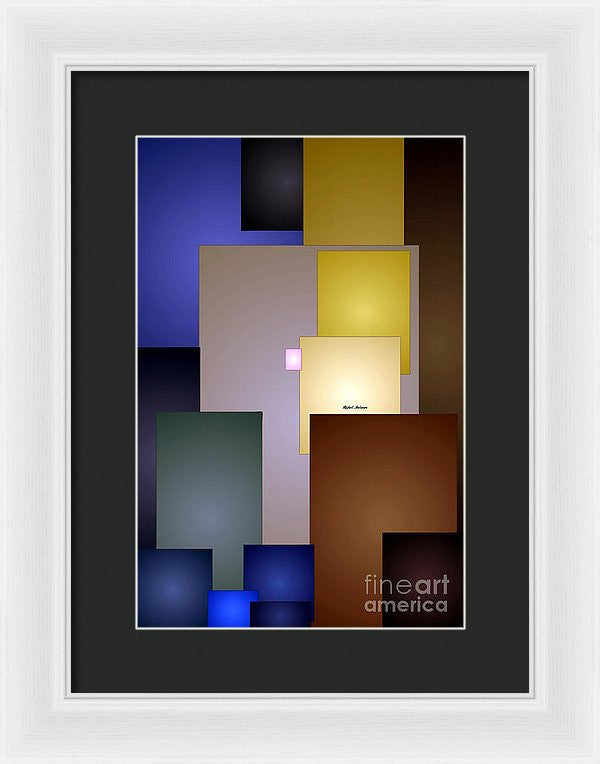 Framed Print - Geometric Squares