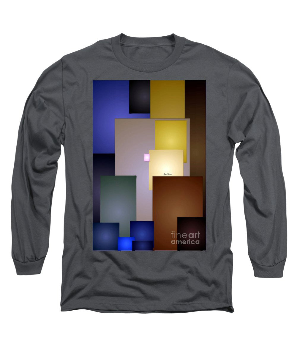 Long Sleeve T-Shirt - Geometric Squares