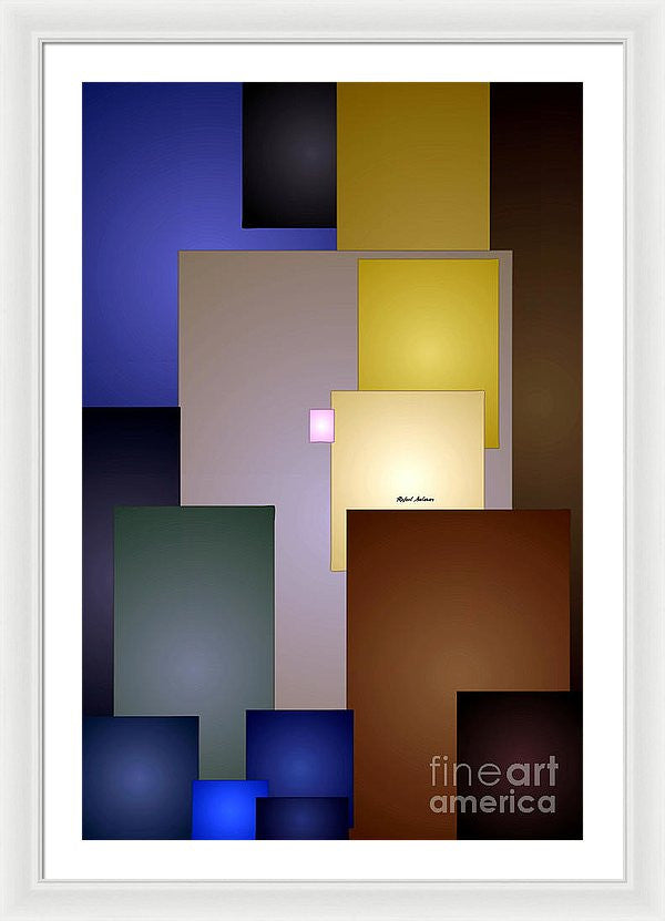 Framed Print - Geometric Squares