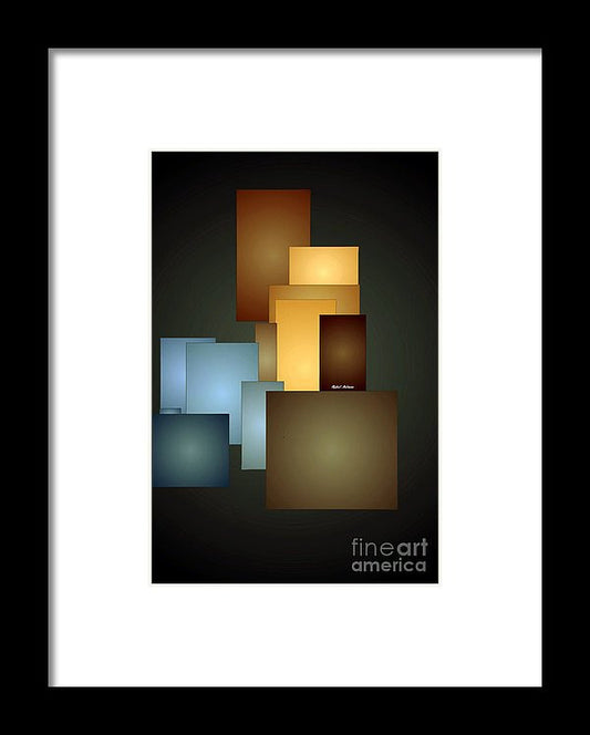 Framed Print - Geometric Windows