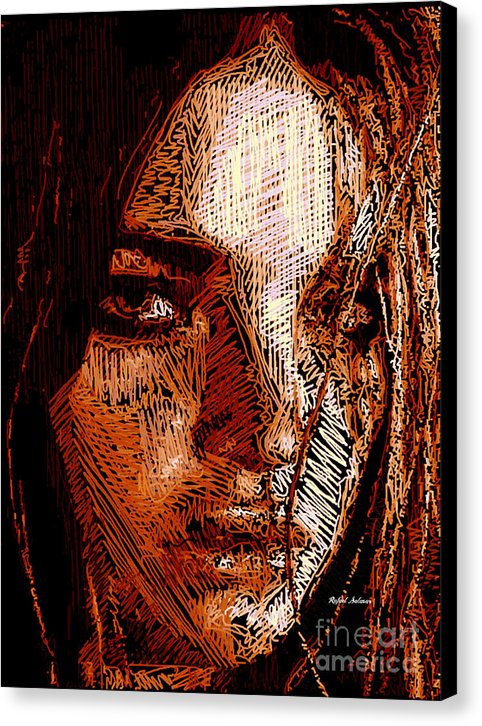 Girl Portrait In Sepia  - Canvas Print