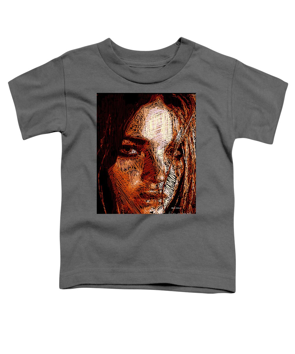 Girl Portrait In Sepia  - Toddler T-Shirt