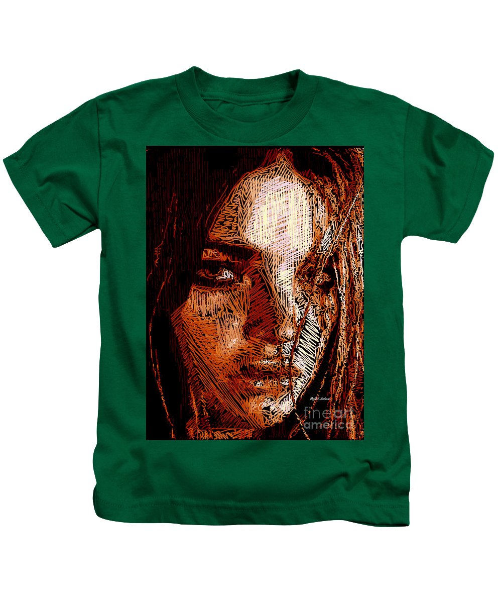 Portrait de fille en sépia - T-shirt pour enfants