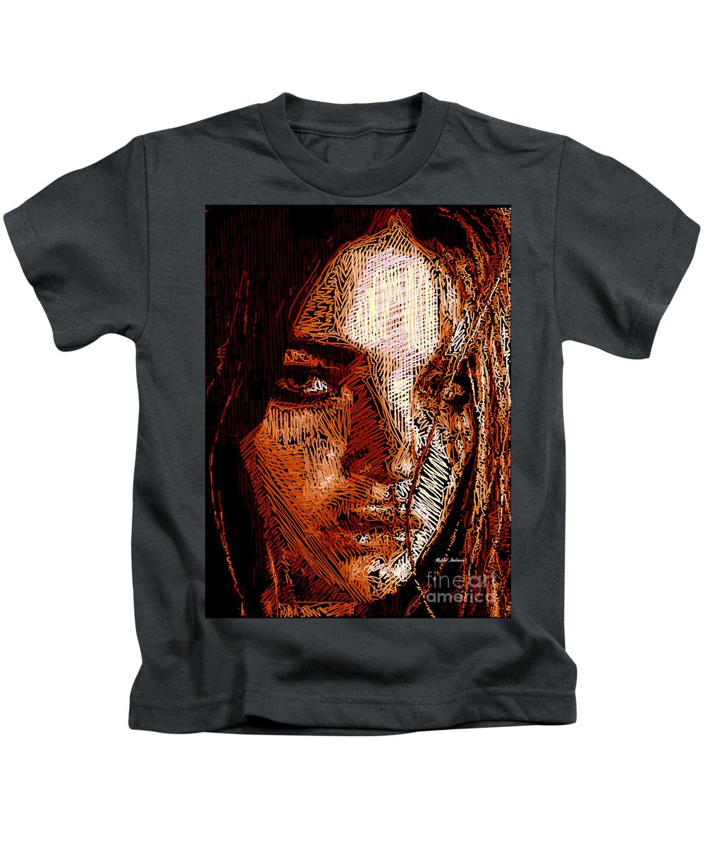 Portrait de fille en sépia - T-shirt pour enfants