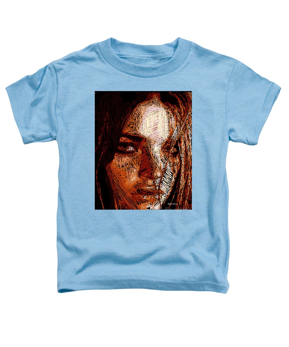 Girl Portrait In Sepia  - Toddler T-Shirt