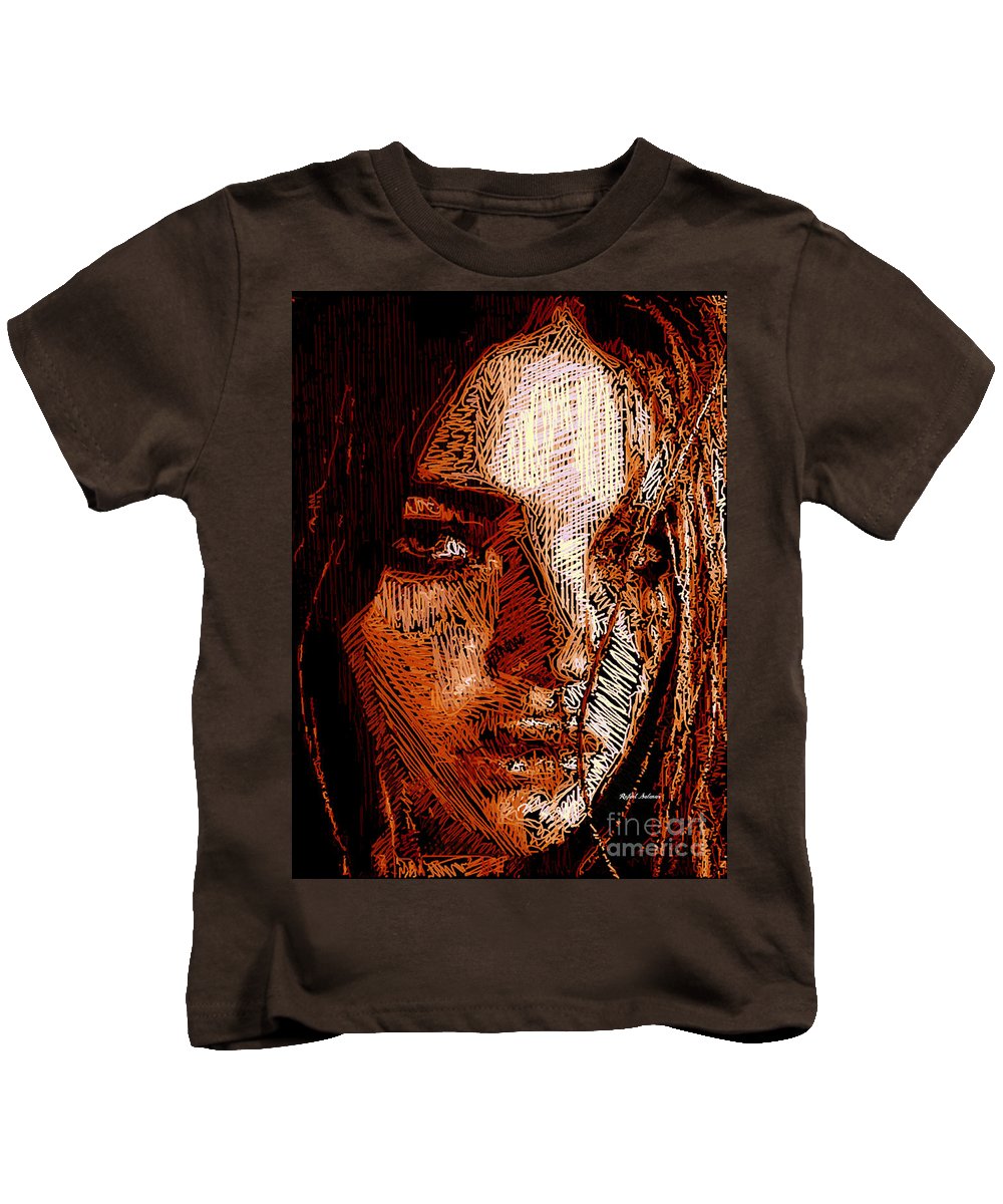 Portrait de fille en sépia - T-shirt pour enfants