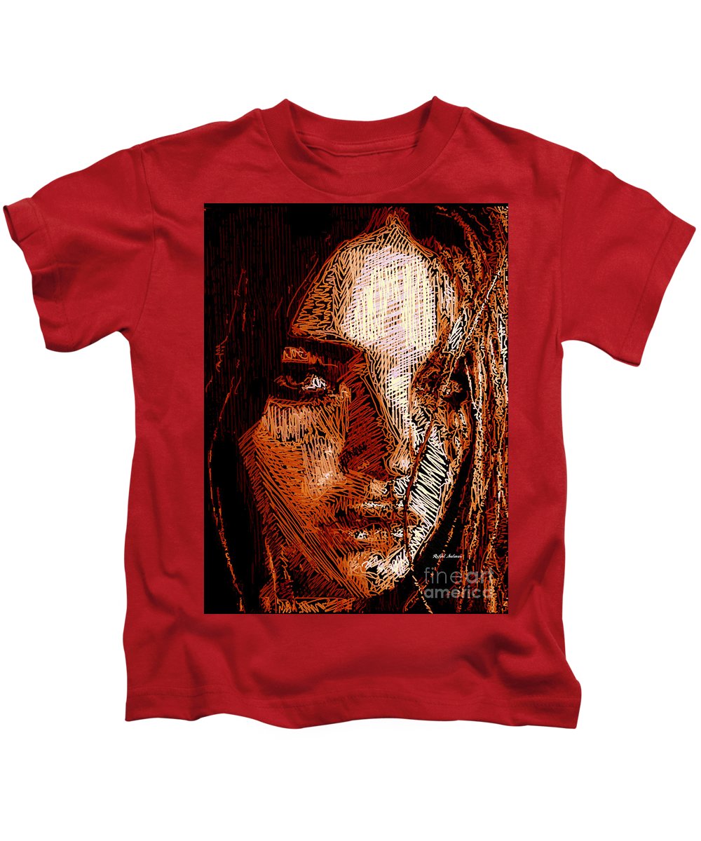 Portrait de fille en sépia - T-shirt pour enfants