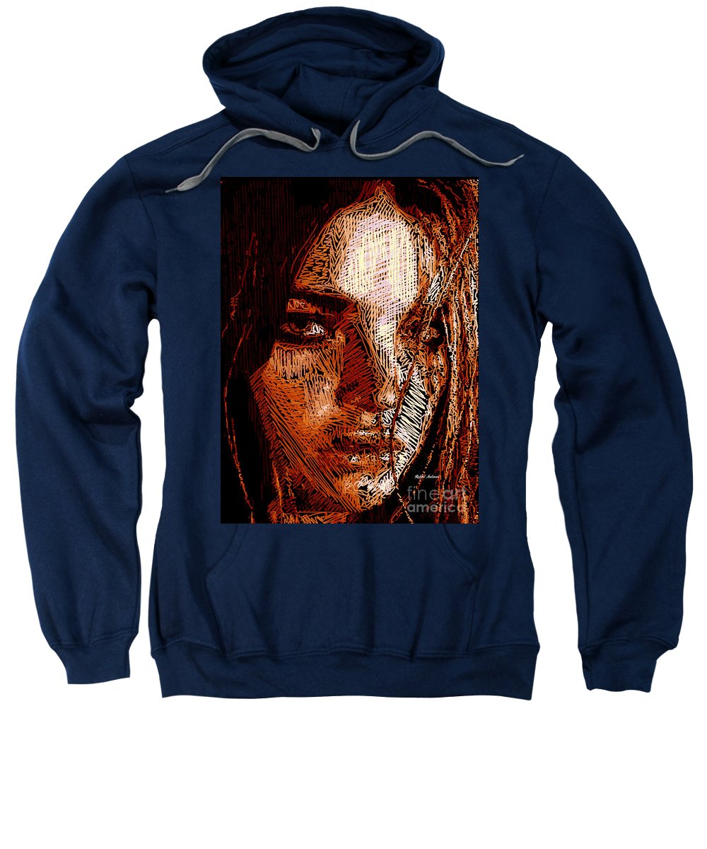 Girl Portrait In Sepia  - Sweatshirt