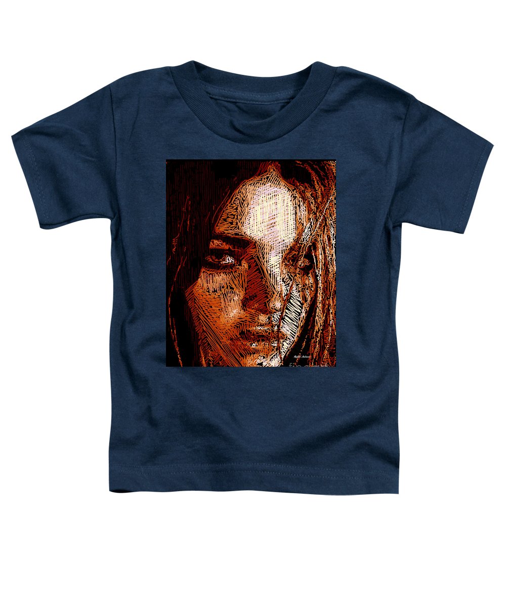 Girl Portrait In Sepia  - Toddler T-Shirt