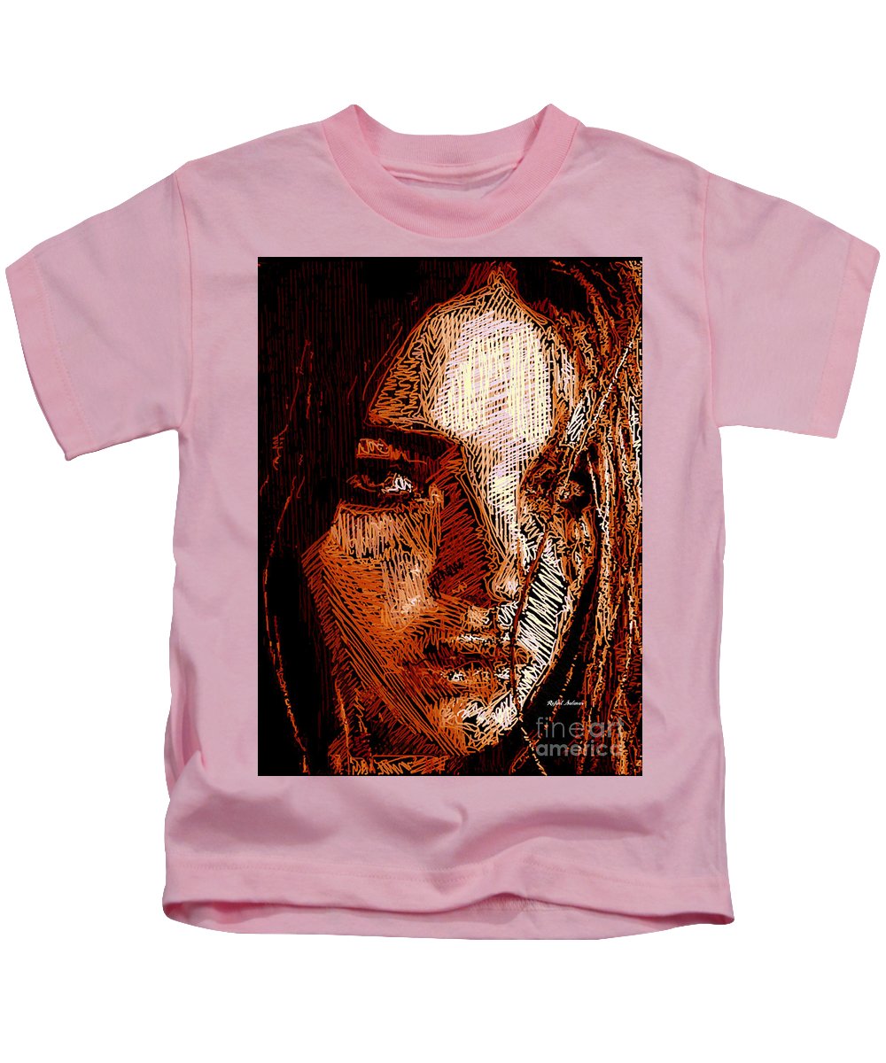 Portrait de fille en sépia - T-shirt pour enfants