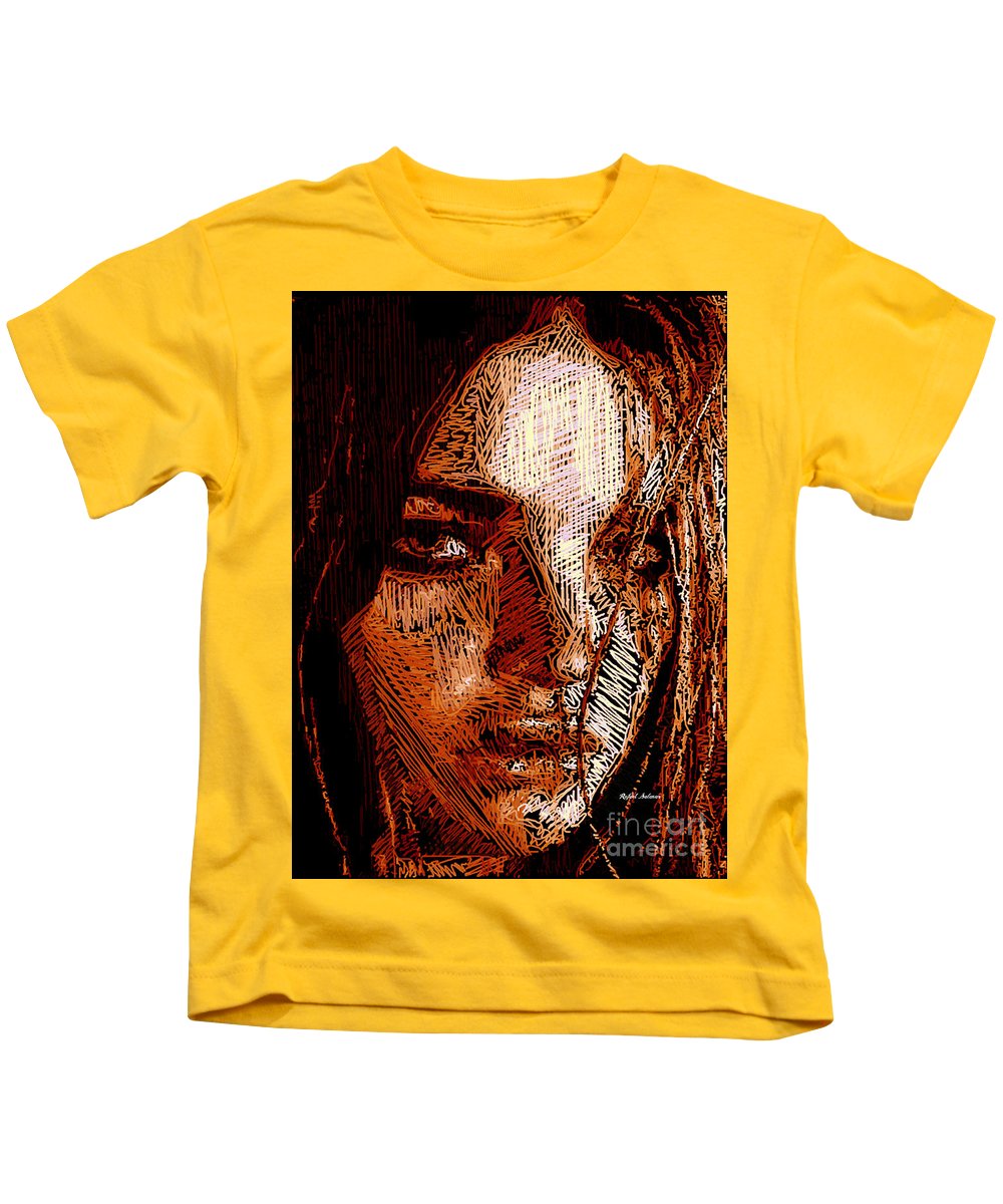 Portrait de fille en sépia - T-shirt pour enfants