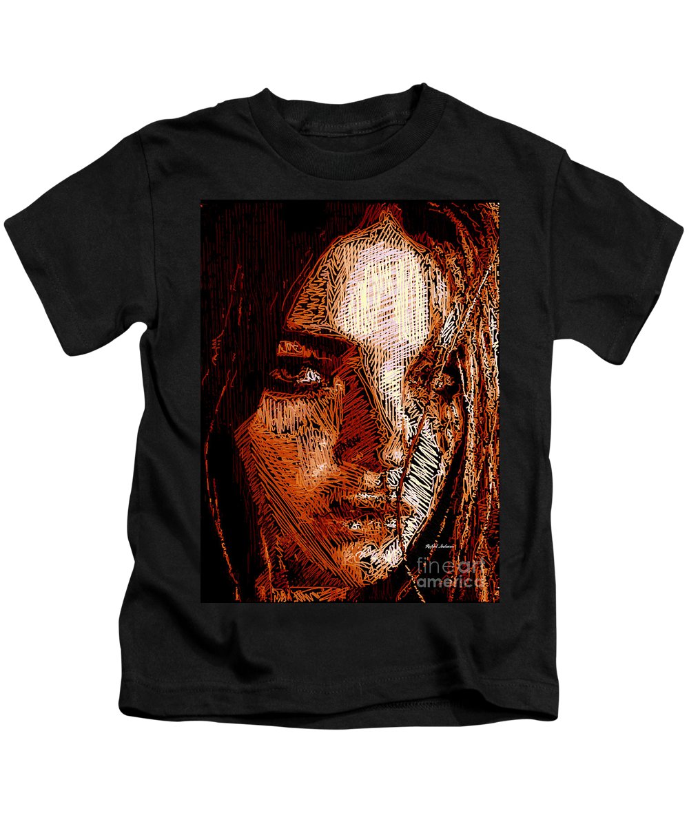 Portrait de fille en sépia - T-shirt pour enfants