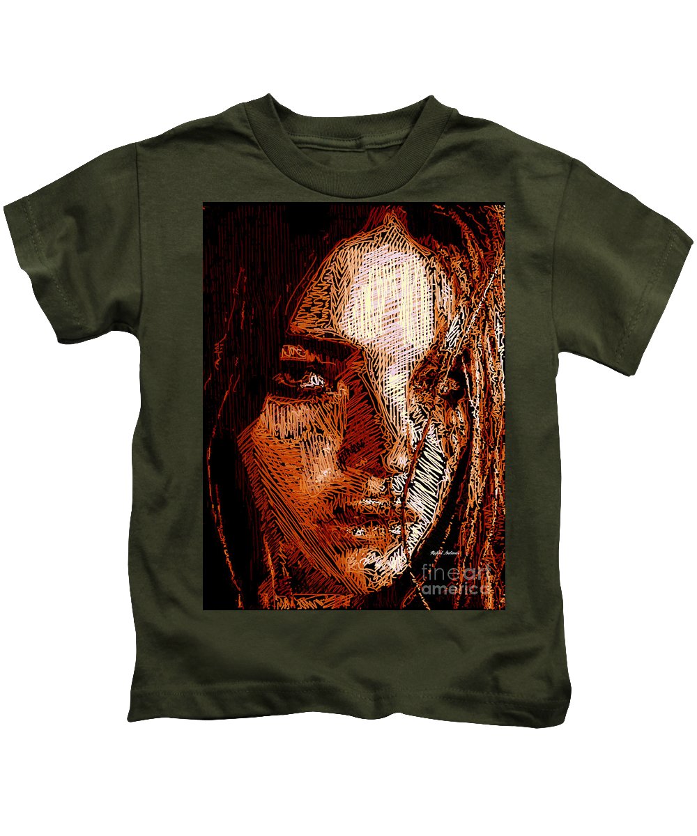 Portrait de fille en sépia - T-shirt pour enfants