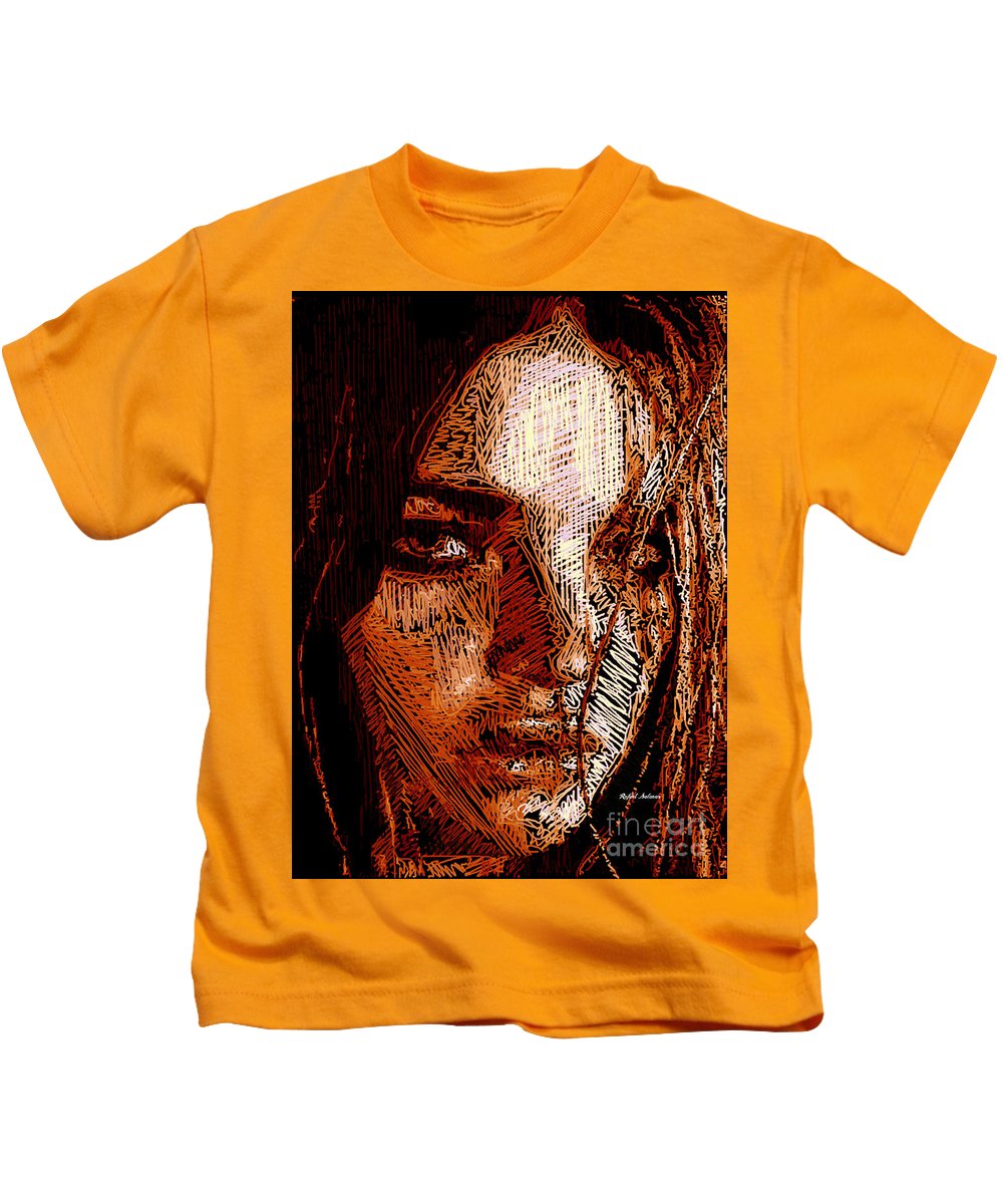 Portrait de fille en sépia - T-shirt pour enfants