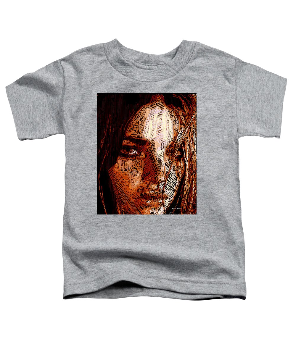 Girl Portrait In Sepia  - Toddler T-Shirt