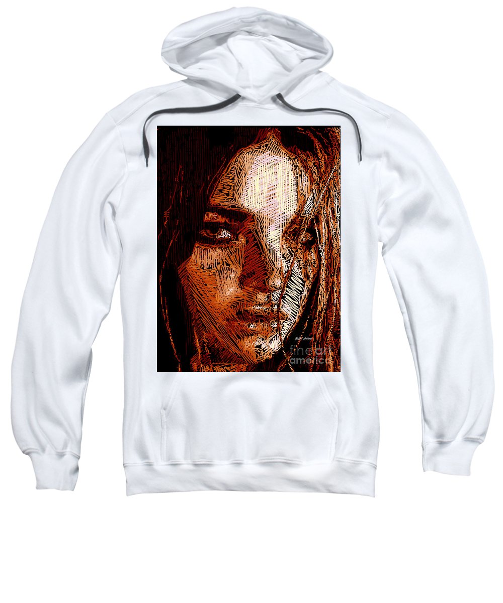 Girl Portrait In Sepia  - Sweatshirt