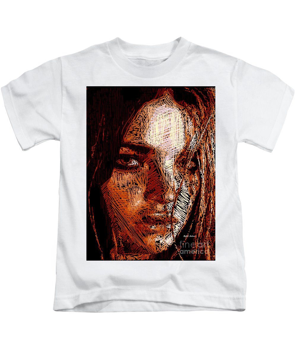 Portrait de fille en sépia - T-shirt pour enfants