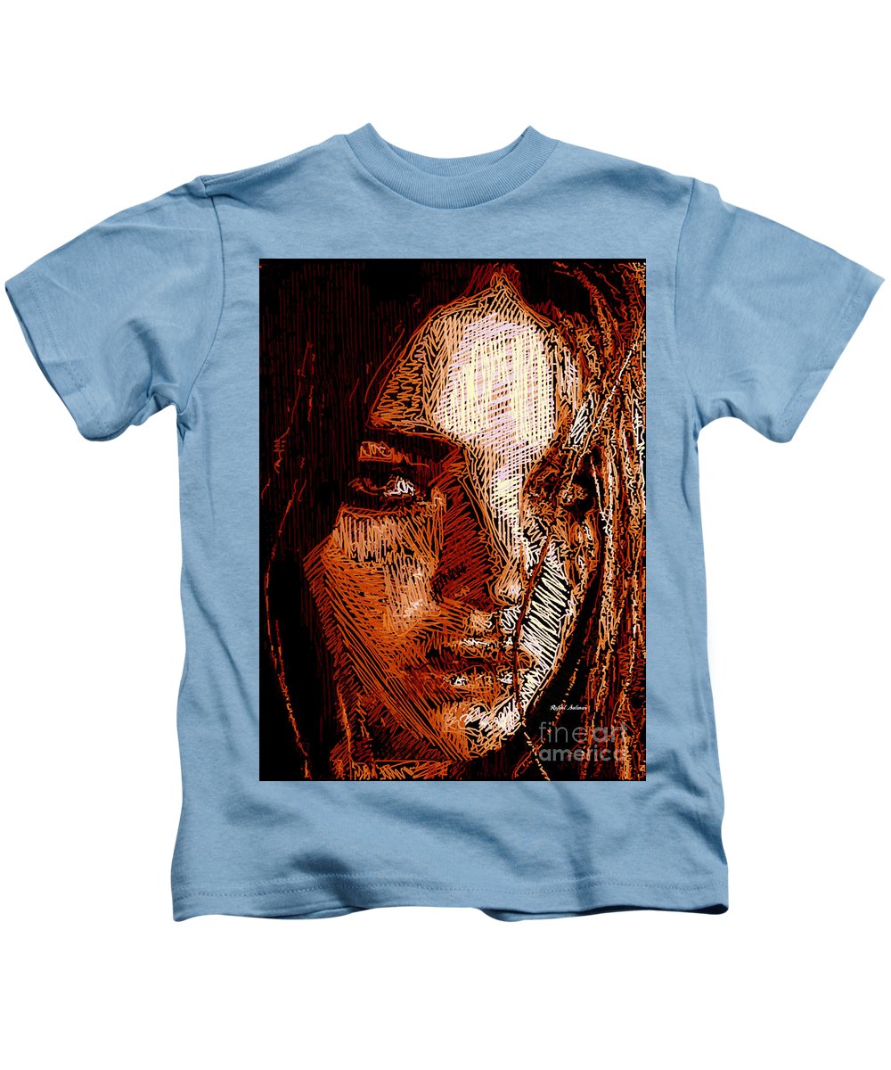 Portrait de fille en sépia - T-shirt pour enfants