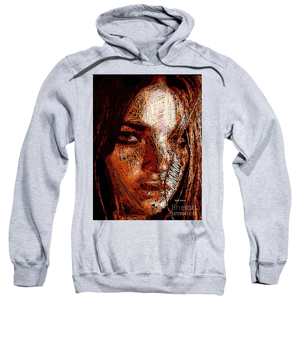 Girl Portrait In Sepia  - Sweatshirt