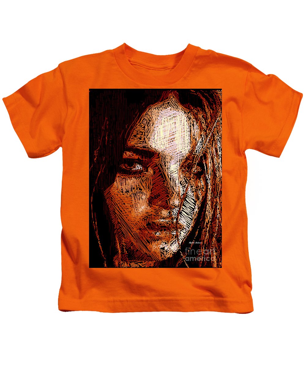 Portrait de fille en sépia - T-shirt pour enfants