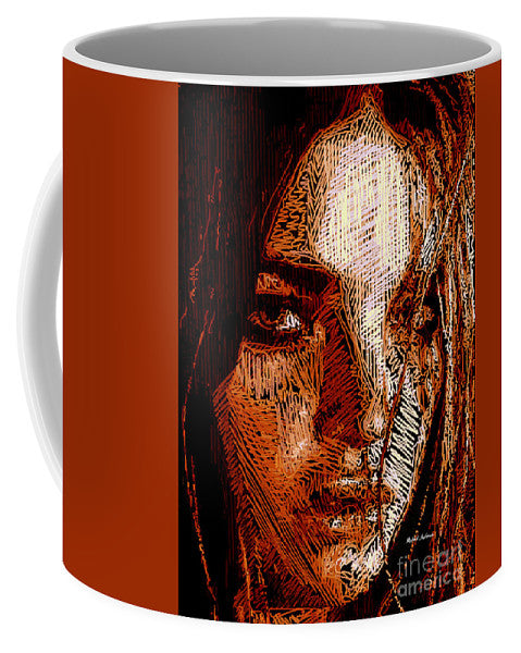 Girl Portrait In Sepia  - Mug