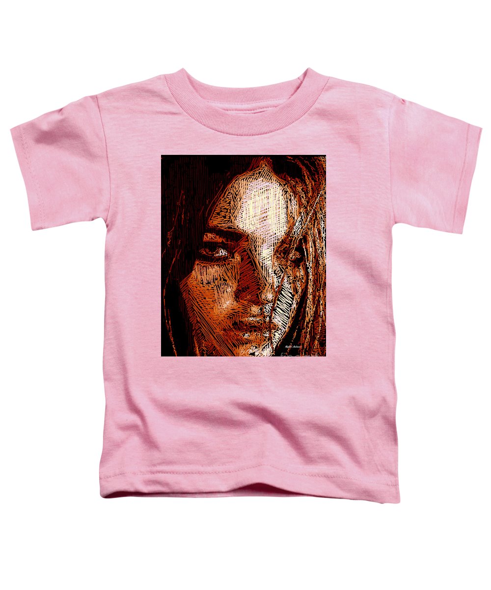 Girl Portrait In Sepia  - Toddler T-Shirt