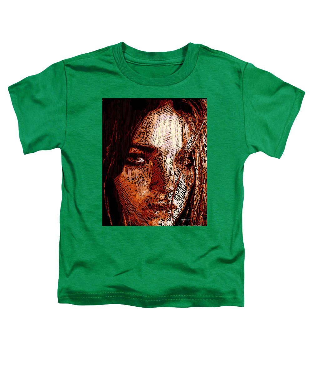 Girl Portrait In Sepia  - Toddler T-Shirt