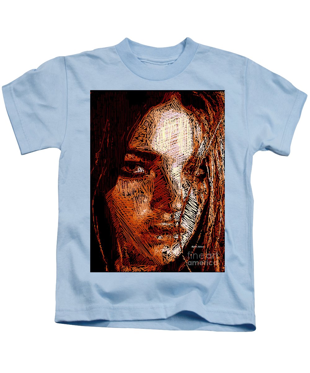 Portrait de fille en sépia - T-shirt pour enfants