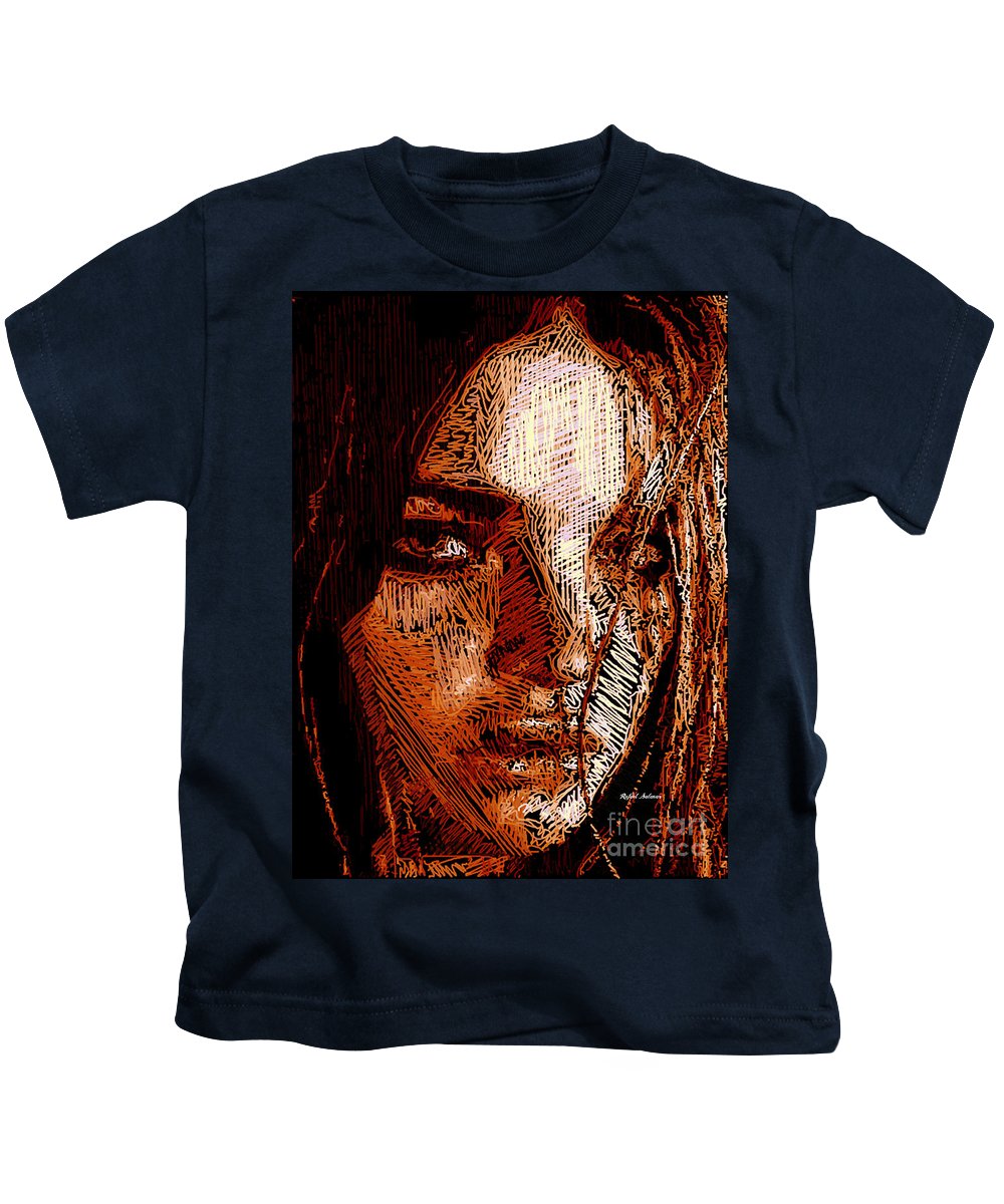 Portrait de fille en sépia - T-shirt pour enfants