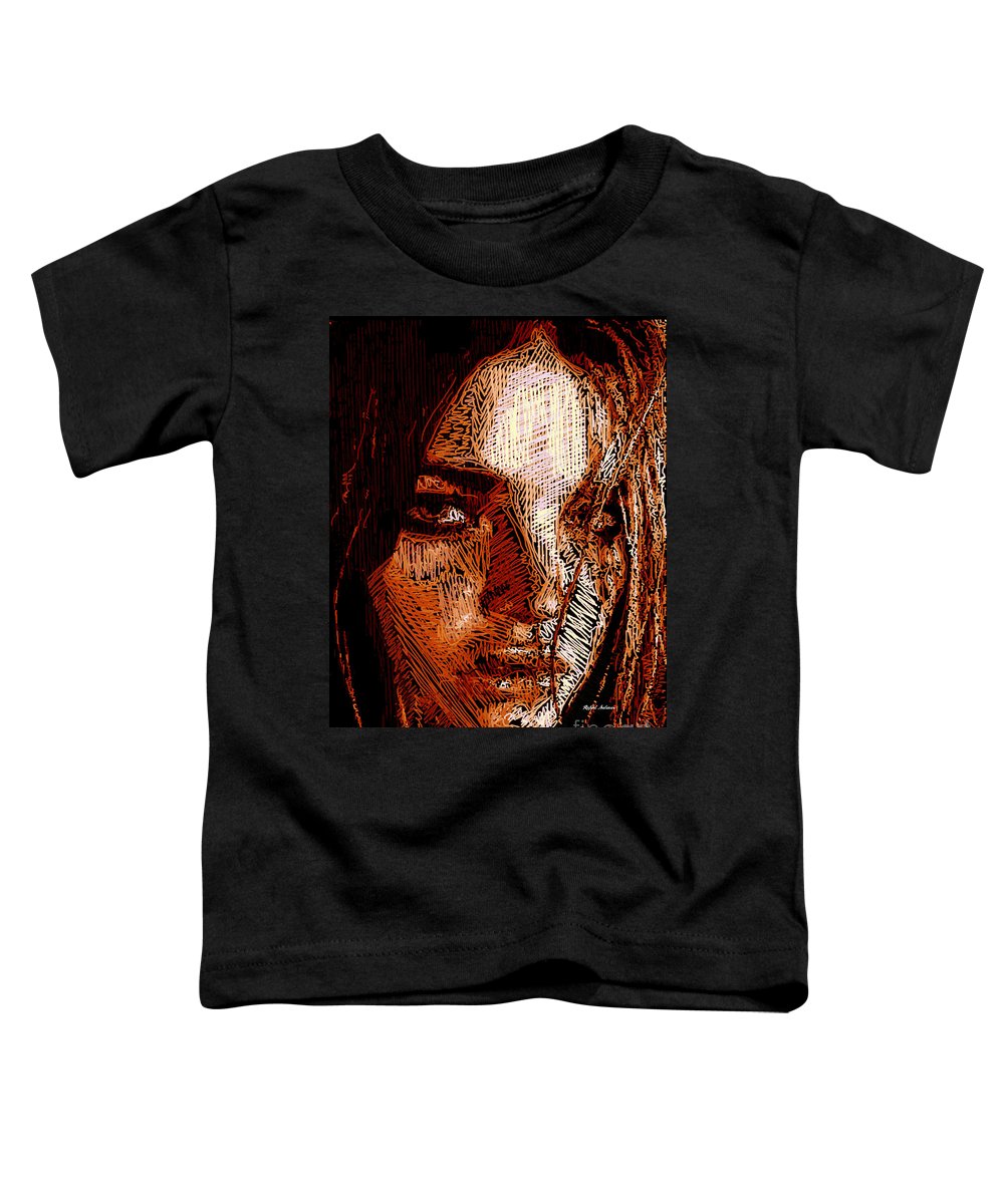 Girl Portrait In Sepia  - Toddler T-Shirt