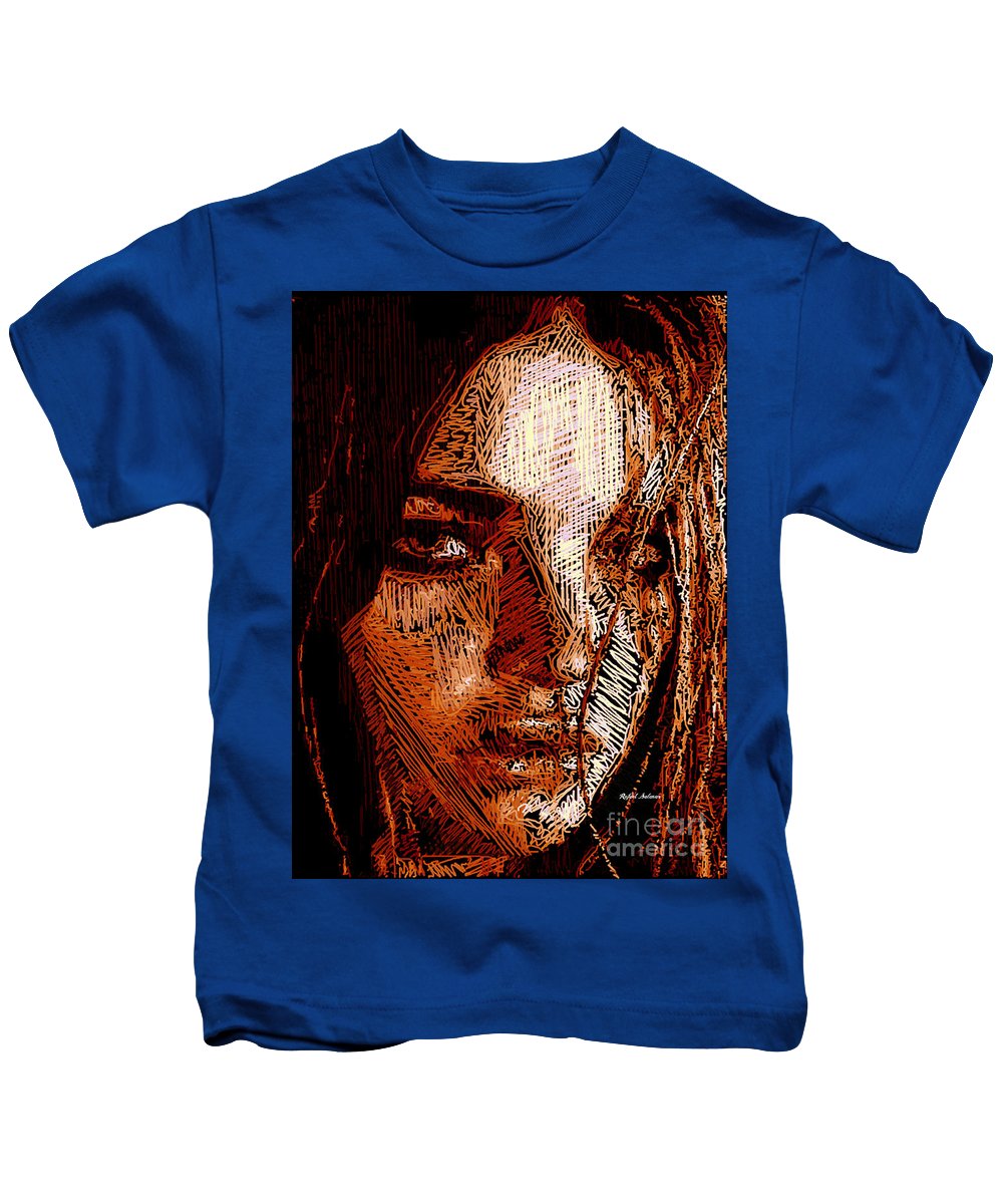 Portrait de fille en sépia - T-shirt pour enfants