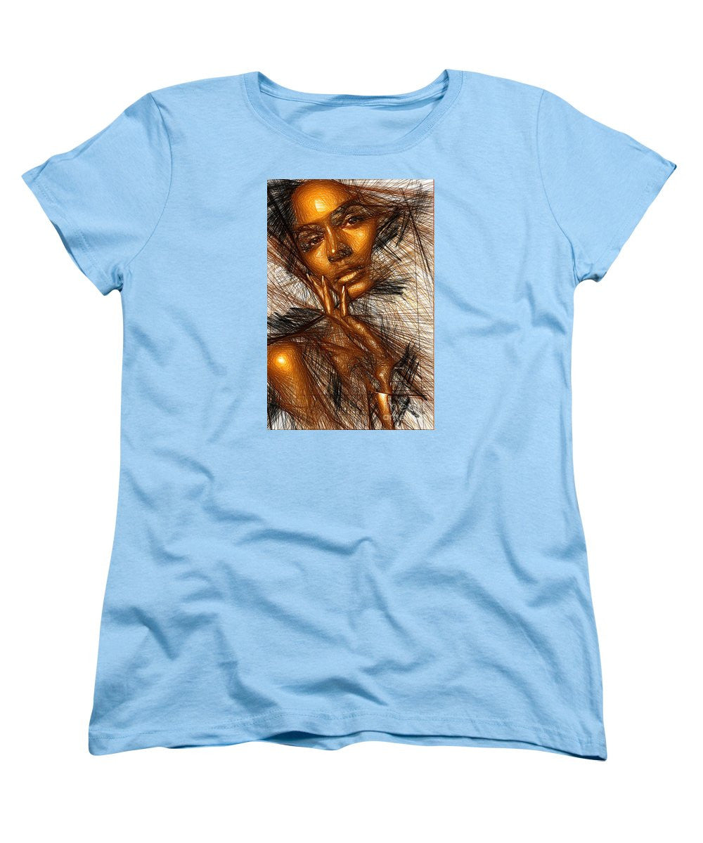 T-shirt femme (coupe standard) - Doigts d'or