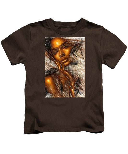 Kids T-Shirt - Gold Fingers