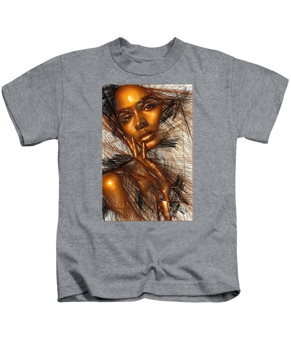 Kids T-Shirt - Gold Fingers